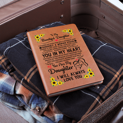 To My Daughter Proud – Leather Journal
