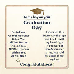 To My Boy Graduation Memories (Love You Forever) – Cross Bracelet
